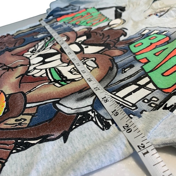 VINTAGE | ‘96 Single Stitch Totally Bad‎ Taz Tee - Sz Medium - Picture 8 of 9